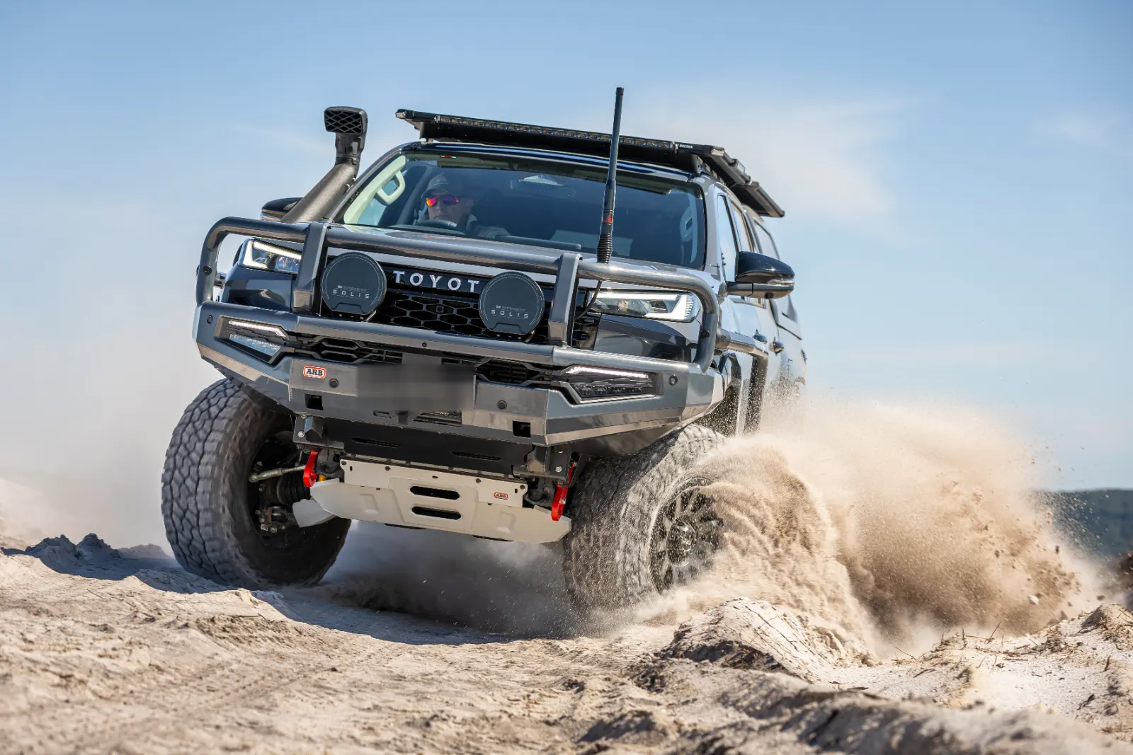 Toyota Hilux touring build at the coast