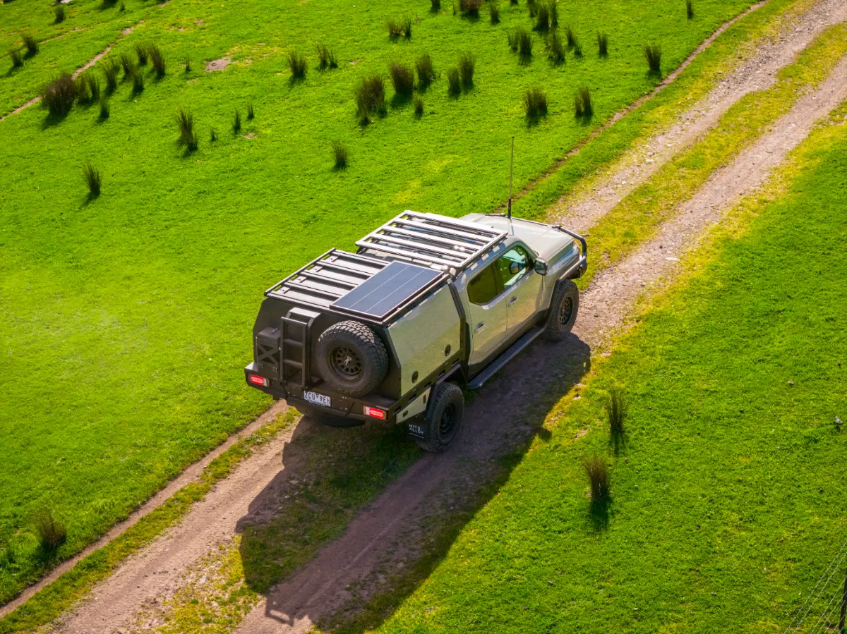 Solar panel for touring power