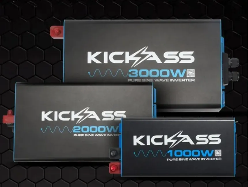 KickAss pure sine wave inverters for 12V systems